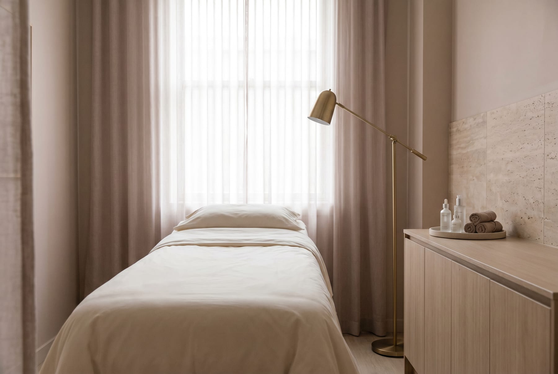 Treatment room at T D Aesthetics